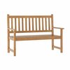 Flash Furniture Adele Patio Acacia Wood Bench, 2-Person Slatted Seat Loveseat for Park, Garden, Yard, Porch, Brown LTS-0525-BR-GG
